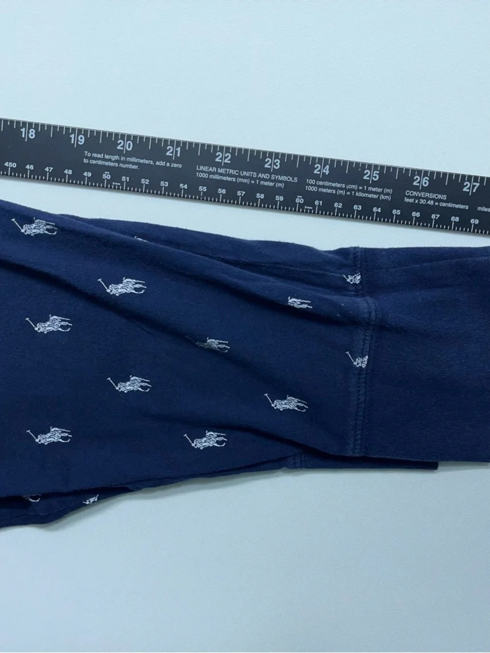 Polo Ralph Lauren Pajama Sleep Pants Mens Size Medium Navy Blue All-over Print